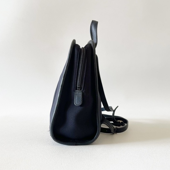 Coach Bag Backpack 6215 Neo Leather 90’s Retro Casual Chic Preppy Black Small - Picture 4 of 14